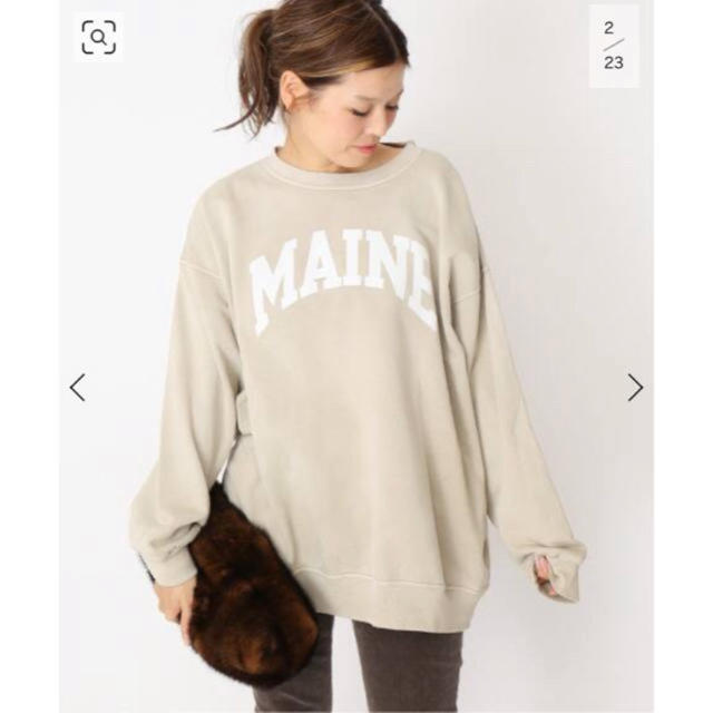 MAINE vintage ベージュ　新品タグ付き　試着無しあり生地の厚さ