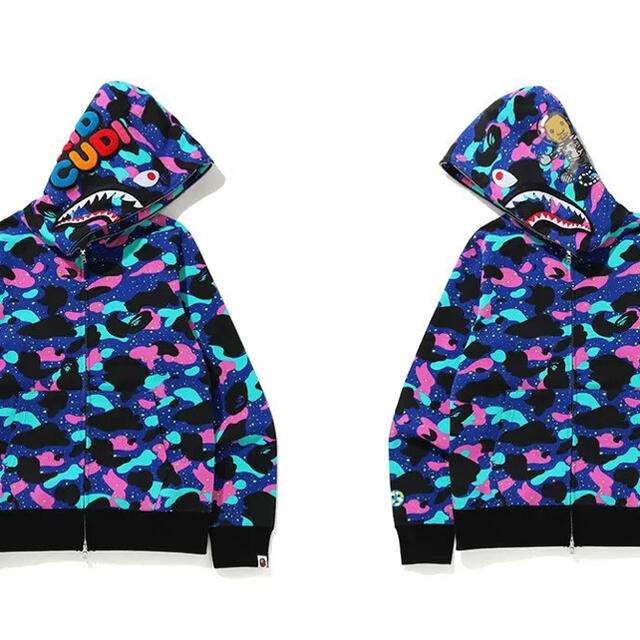 A BATHING APE(アベイシングエイプ)のbapeシャーク3着とも メンズのトップス(パーカー)の商品写真