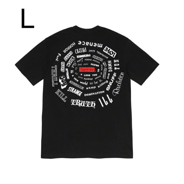 Supreme Spiral Tee Black L シュプリーム