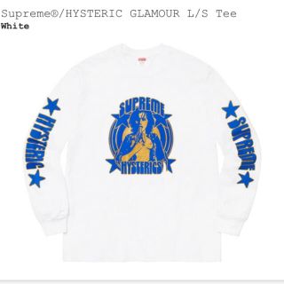 シュプリーム(Supreme)のSupreme Hysteric Glamour L/S Tee 白M(Tシャツ/カットソー(七分/長袖))