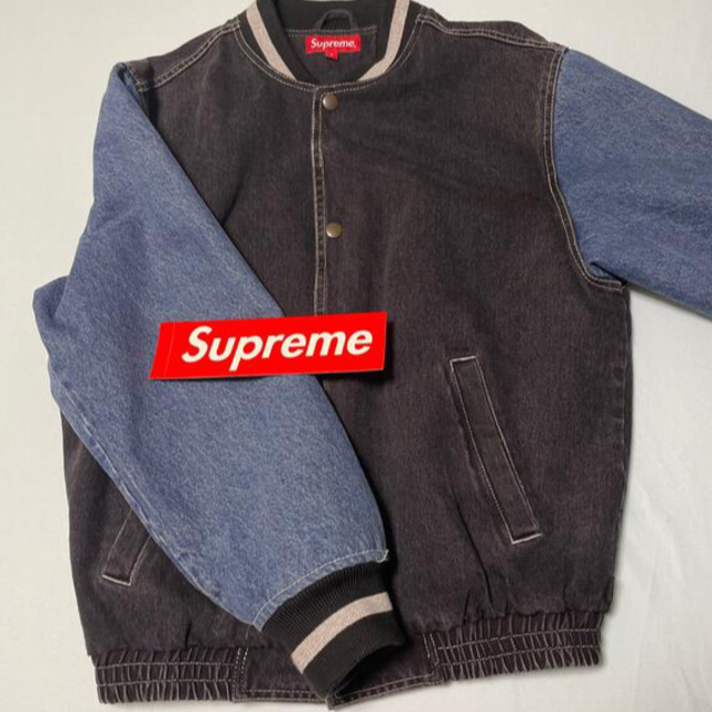 Supreme(シュプリーム)のSupreme Denim Varsity Jacket Sサイズ メンズのジャケット/アウター(Gジャン/デニムジャケット)の商品写真