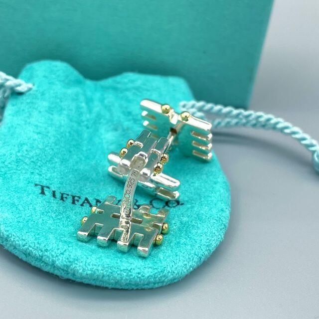 Tiffany & Co.(ティファニー)の希少 美品 ティファニー ゴールド シルバー コンビ ゲート カフス uu31 メンズのファッション小物(カフリンクス)の商品写真