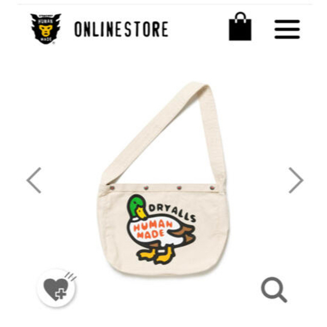 A BATHING APE - HUMAN MADE DUCK PAPERBOY BAG の通販 by でぶちゃん