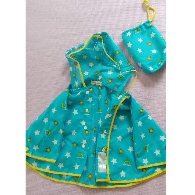 Branshes(ブランシェス)のレインポンチョ キッズ/ベビー/マタニティのキッズ服男の子用(90cm~)(その他)の商品写真