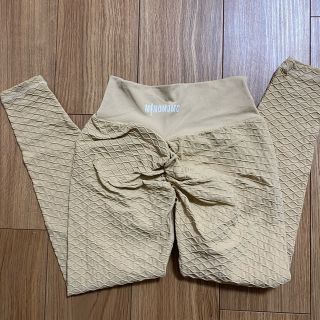 minomomo レギンス　ベージュ　クロス　s(トレーニング用品)