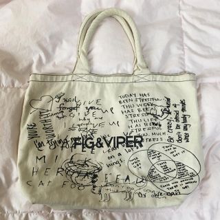 フィグアンドヴァイパー(FIG&VIPER)のちゃら様♡FIG&VIPER落書きトートバッグ(トートバッグ)