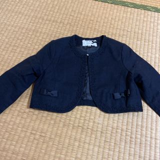 エニィファム(anyFAM)の入学式結婚式発表会に♪美品　ボレロ　ジャケット　黒(ジャケット/上着)