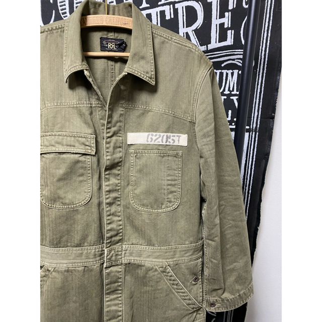 RRL - RRL HBT ALL IN ONE リンボーンツイルオールインワン カーキの