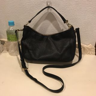 マイケルコース(Michael Kors)のマイケルコース本レザー2wayショルダーバッグ　黒(ショルダーバッグ)