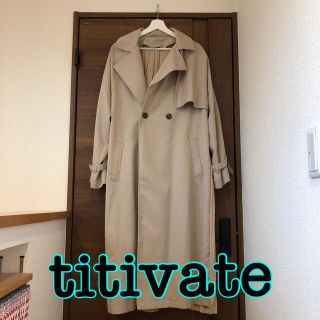 ティティベイト(titivate)のバックプリーツトレンチコート(トレンチコート)