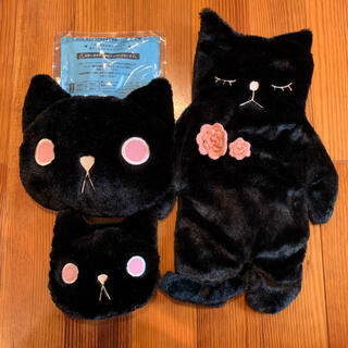 黒猫湯たんぽカバーセット(日用品/生活雑貨)