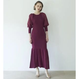 ロザリームーン(Rosary moon)の🌙rosary moon🌙Balloon Sleeve Knit Dress(ロングワンピース/マキシワンピース)