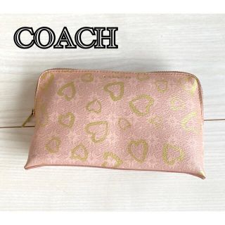 コーチ(COACH)のCOACH コーチ　ポーチ　メイクポーチ　ピンク　ジャンク品(ポーチ)