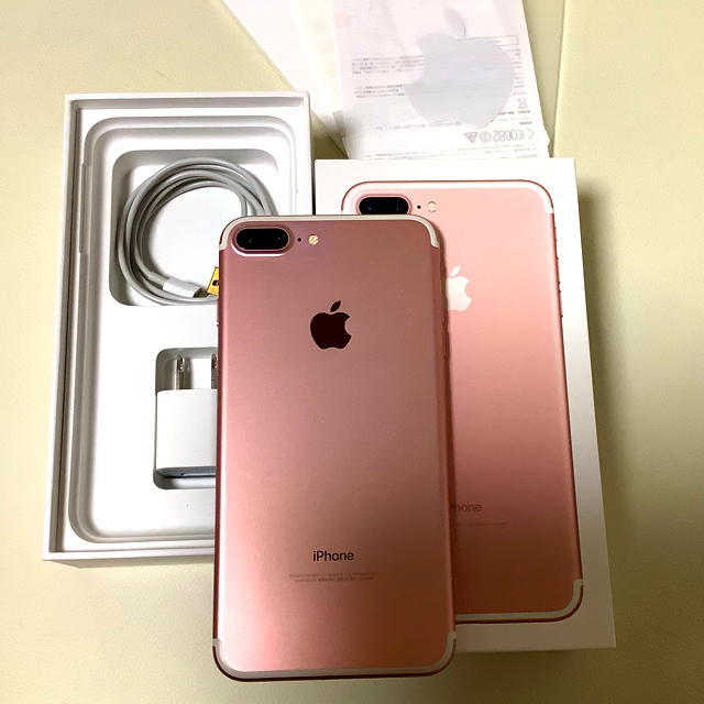 【美品】iPhone 7 Plus Rose Gold 256GB SIMフリー