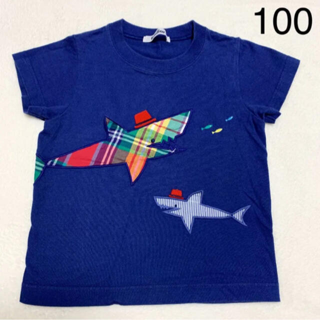 familiar(ファミリア)の【美品】familiar  Tシャツ 100 ファミリア　サメ キッズ/ベビー/マタニティのキッズ服男の子用(90cm~)(Tシャツ/カットソー)の商品写真