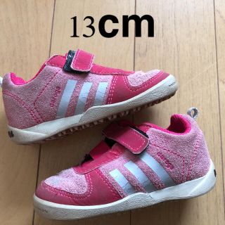 アディダス(adidas)のアディダス  キッズスニーカー　13cm ピンク色(スニーカー)