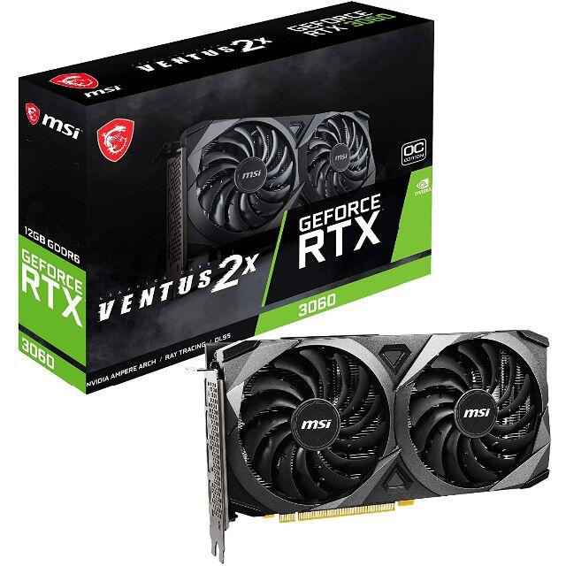 新着商品 MSI Geforce OC 2X12G VENTUS 3060 RTX PCパーツ ...