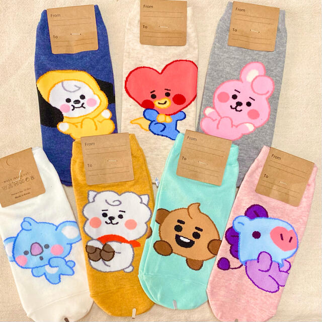 防弾少年団(BTS)(ボウダンショウネンダン)のBT21 BABY 靴下セット レディースのレッグウェア(ソックス)の商品写真