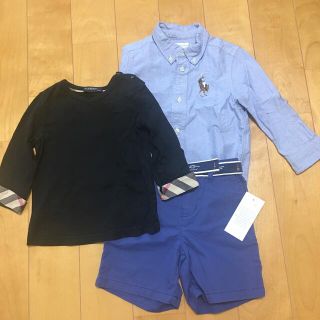 ラルフローレン(Ralph Lauren)のラルフローレン　バーバリー　90サイズ　キッズ　男の子　シャツ　ハーフパンツ(Tシャツ/カットソー)