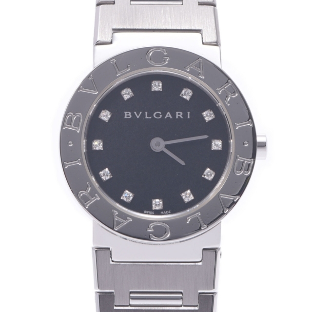 可愛いクリスマスツリーやギフトが！ BVLGARI - ブルガリ  ブルガリブルガリ26 12Pダイヤ 腕時計 腕時計