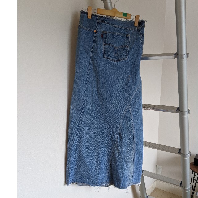 Needles(ニードルス)のリビルドバイニードルズ　デニムラップスカート　 レディースのスカート(ロングスカート)の商品写真