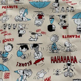 スヌーピー(SNOOPY)のスヌーピー　生地　ハギレ(生地/糸)