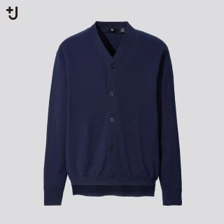 ユニクロ(UNIQLO)の+j UNIQLO シルクコットンVネックカーディガン(カーディガン)