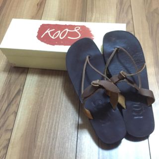 コース(KOOS)の夏物処分最終SALE★Koos レザーサンダル 36(サンダル)