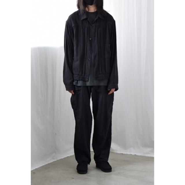 COMOLI - COMOLI 21SS リネンBDUパンツ サイズ2 ブラック 新品未使用の