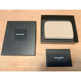 サンローラン(Saint Laurent)のSAINTLAURENT サンローラン　カードケース　小銭入れ　ベージュ　(コインケース/小銭入れ)