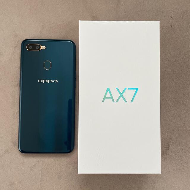 OPPO(オッポ)の【kanさま専用】OPPO AX7 ブルー 64G SIMフリー スマホ/家電/カメラのスマートフォン/携帯電話(スマートフォン本体)の商品写真