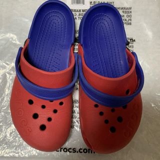 クロックス(crocs)の20cm クロックス　アウトレット　２色　レッド／ブルー(サンダル)