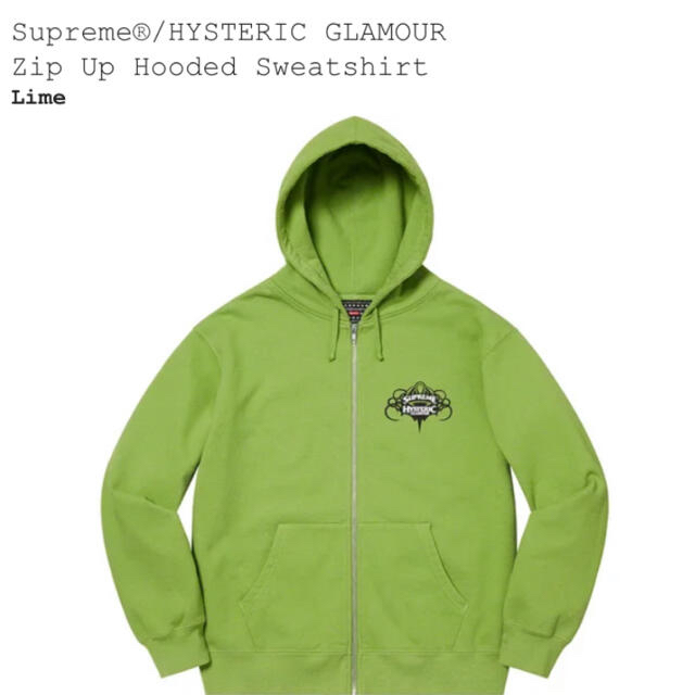 【新作】Supreme HYSTERIC GLAMOUR Zip Up パーカー