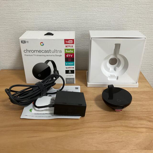 Google(グーグル)のgoogle chromecast ultra スマホ/家電/カメラのテレビ/映像機器(映像用ケーブル)の商品写真