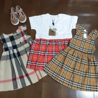 バーバリー(BURBERRY)のバーバリー　4y ワンピース3点　新品(ワンピース)