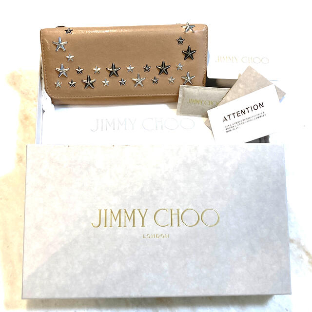 お買い物マラソン限定☆ ジミーチュウ長財布 ☆美品☆ 皮革財布 皮革長