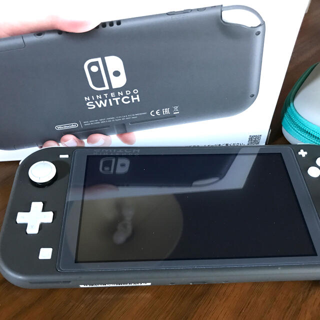 Nintendo Switch Liteグレー　美品　メーカ保証残ありエンタメホビー