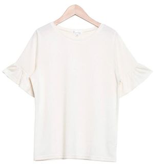 サルース(salus)の新品 salus フリル袖 シンプルTシャツ(Tシャツ(半袖/袖なし))