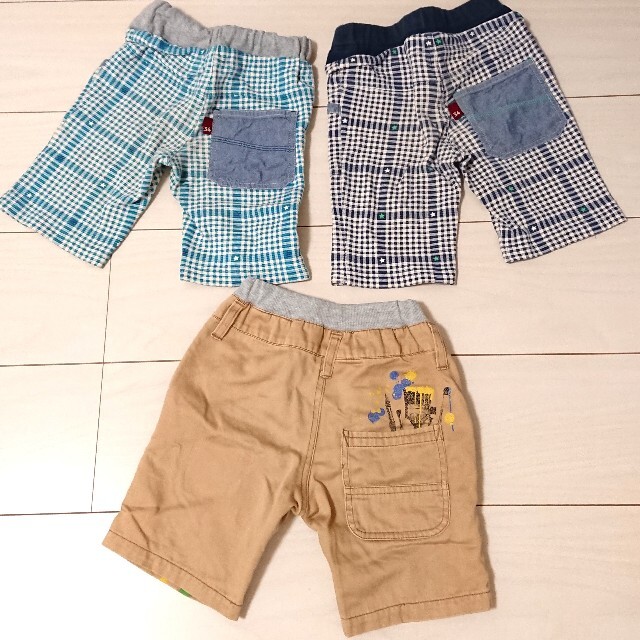 3can4on(サンカンシオン)の3can4on ハーフパンツ 100 夏 3枚セット キッズ/ベビー/マタニティのキッズ服男の子用(90cm~)(パンツ/スパッツ)の商品写真