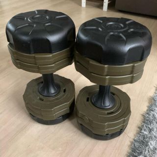 アーミーダンベル 10kg×2個セット(トレーニング用品)