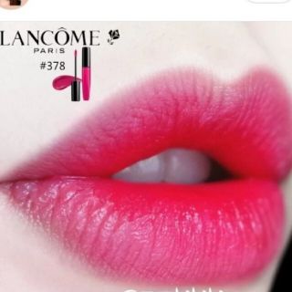 ランコム(LANCOME)の春夏人気色 ランコムミニリップ2本 ラプソリュグロスMATTE378ROSE(リップグロス)