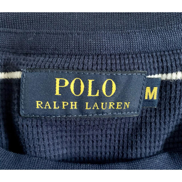 Ralph Lauren(ラルフローレン)のRALPH LAUREN 長袖　ネイビー×ホワイト　M-size メンズのトップス(Tシャツ/カットソー(七分/長袖))の商品写真