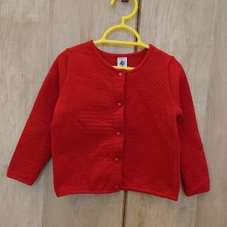 プチバトー(PETIT BATEAU)のPETIT BATEAUチュビックカーディガン3ans95cm(カーディガン)