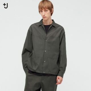 ユニクロ(UNIQLO)のユニクロ　ジルサンダー　スーピマコットンオーバーサイズシャツブルゾン　XXL(シャツ)