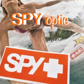 スパイ(SPY)のSPYスパイオプティックUS限定ORANGEボックスバナー ステッカー(サーフィン)