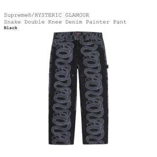 ヒステリックグラマー(HYSTERIC GLAMOUR)のSupreme×HYS SnakeDenimPainterPant 36(デニム/ジーンズ)