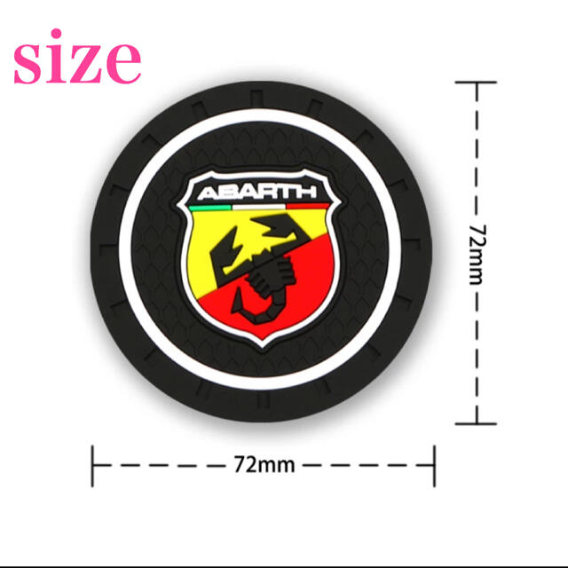 ☆アバルト【ABARTH】ドリンクコースター2枚セット!の通販 by garage Kitakaze フォード ドリンクコースター2枚セット