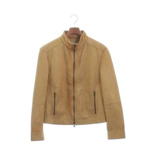 ブルネロクチネリ(BRUNELLO CUCINELLI)のBRUNELLO CUCINELLI ライダース M ベージュ 【古着】【中古】(ライダースジャケット)