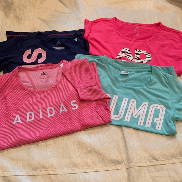 adidas(アディダス)のTシャツセット130-140 ４枚 キッズ/ベビー/マタニティのキッズ服女の子用(90cm~)(Tシャツ/カットソー)の商品写真