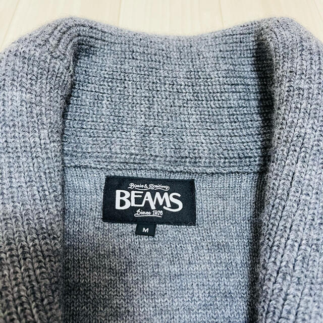 BEAMS(ビームス)のBEAMS ウールニットガウン グレー メンズのトップス(カーディガン)の商品写真